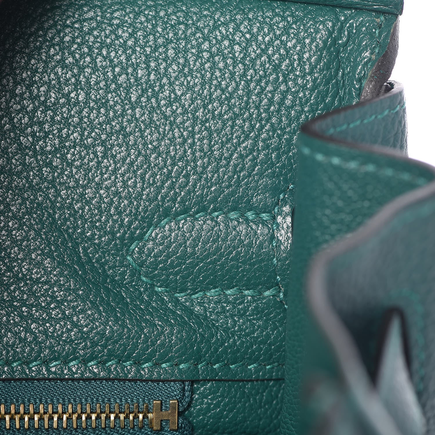 Hermes Togo Birkin 25 Malachite 11 of 38
