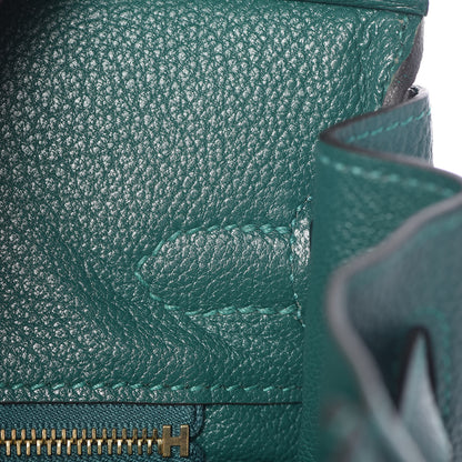 Hermes Togo Birkin 25 Malachite 11 of 38
