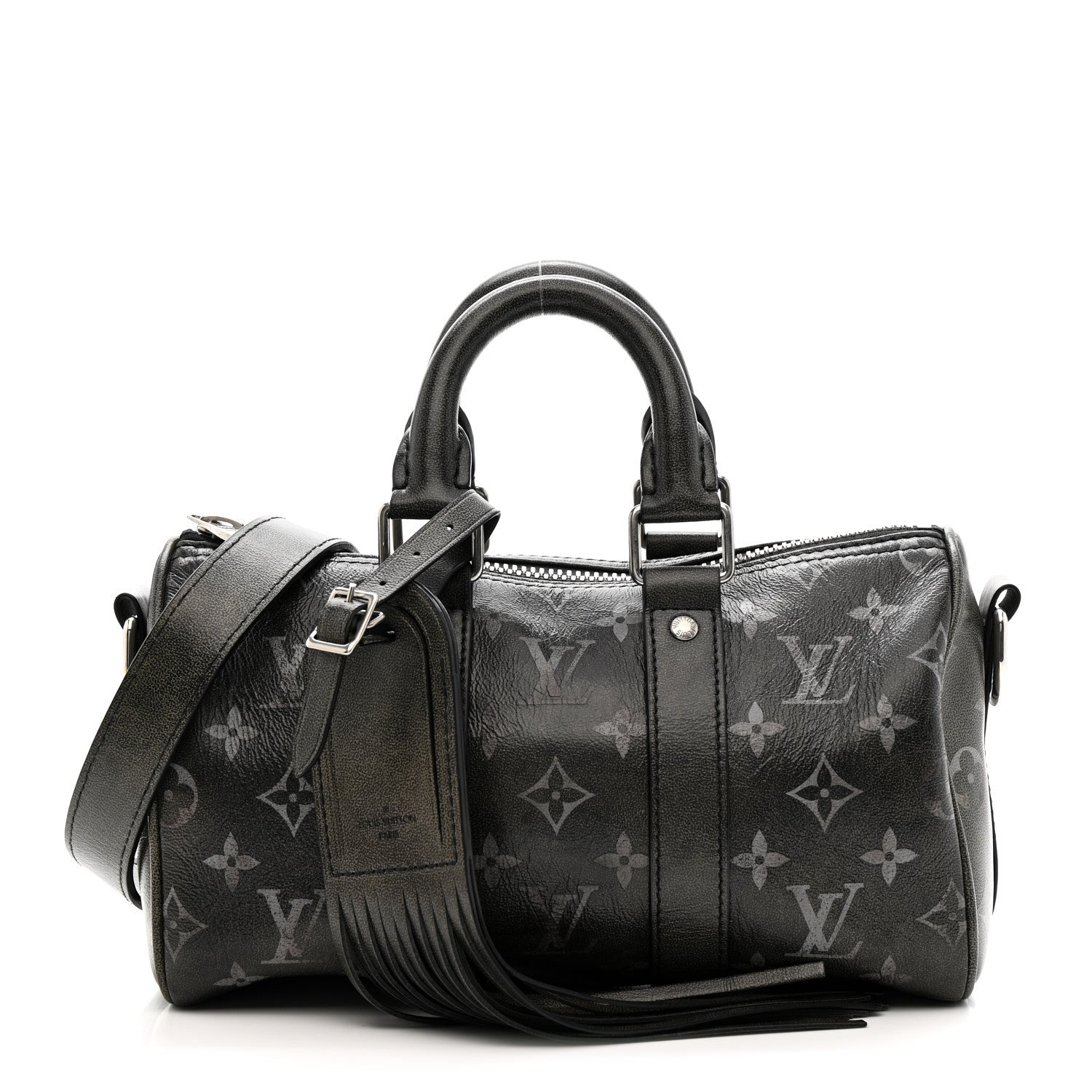 Louis Vuitton Brushed Monogram Eclipse Keepall Bandouliere 25 3 of 11