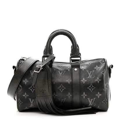 Louis Vuitton Brushed Monogram Eclipse Keepall Bandouliere 25 3 of 11