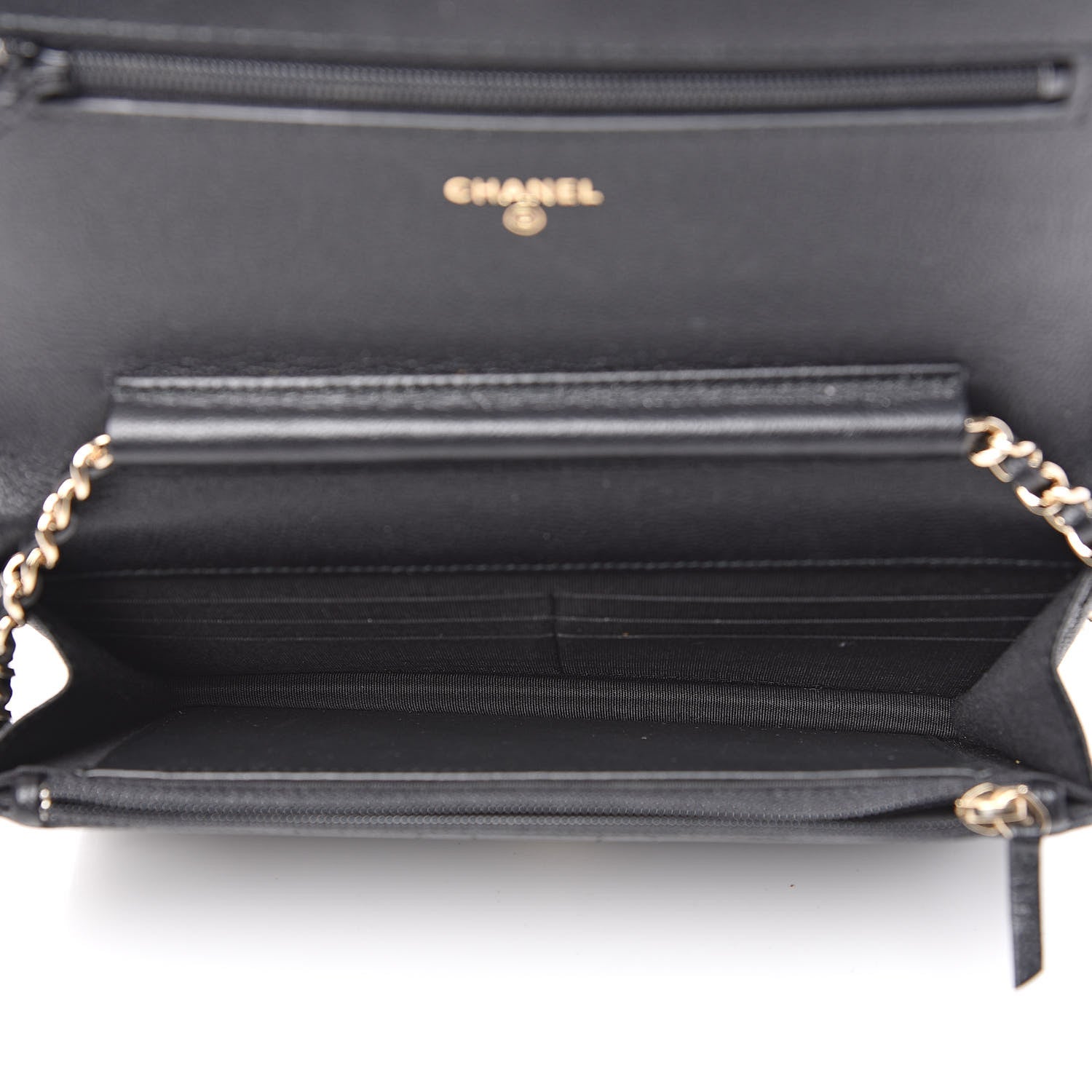 Chanel Caviar Quilted Boy Wallet On Chain WOC Black 6 of 12
