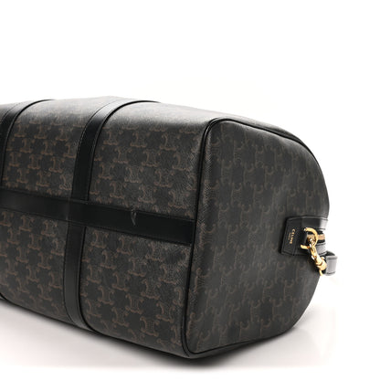 Celine Triomphe Canvas Medium Voyage Duffle Black 8 of 9