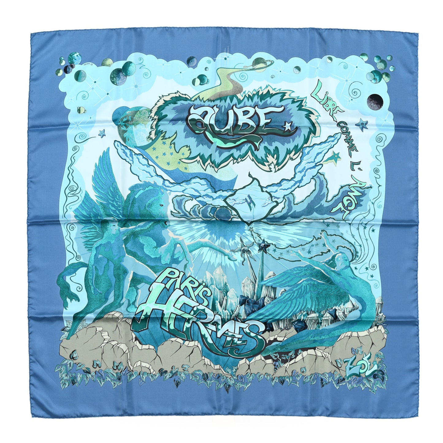 Silk Libres Comme L'Ange Scarf 90