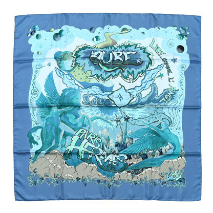 Hermes Silk Libres Comme L'Ange Scarf 90 1 of 7