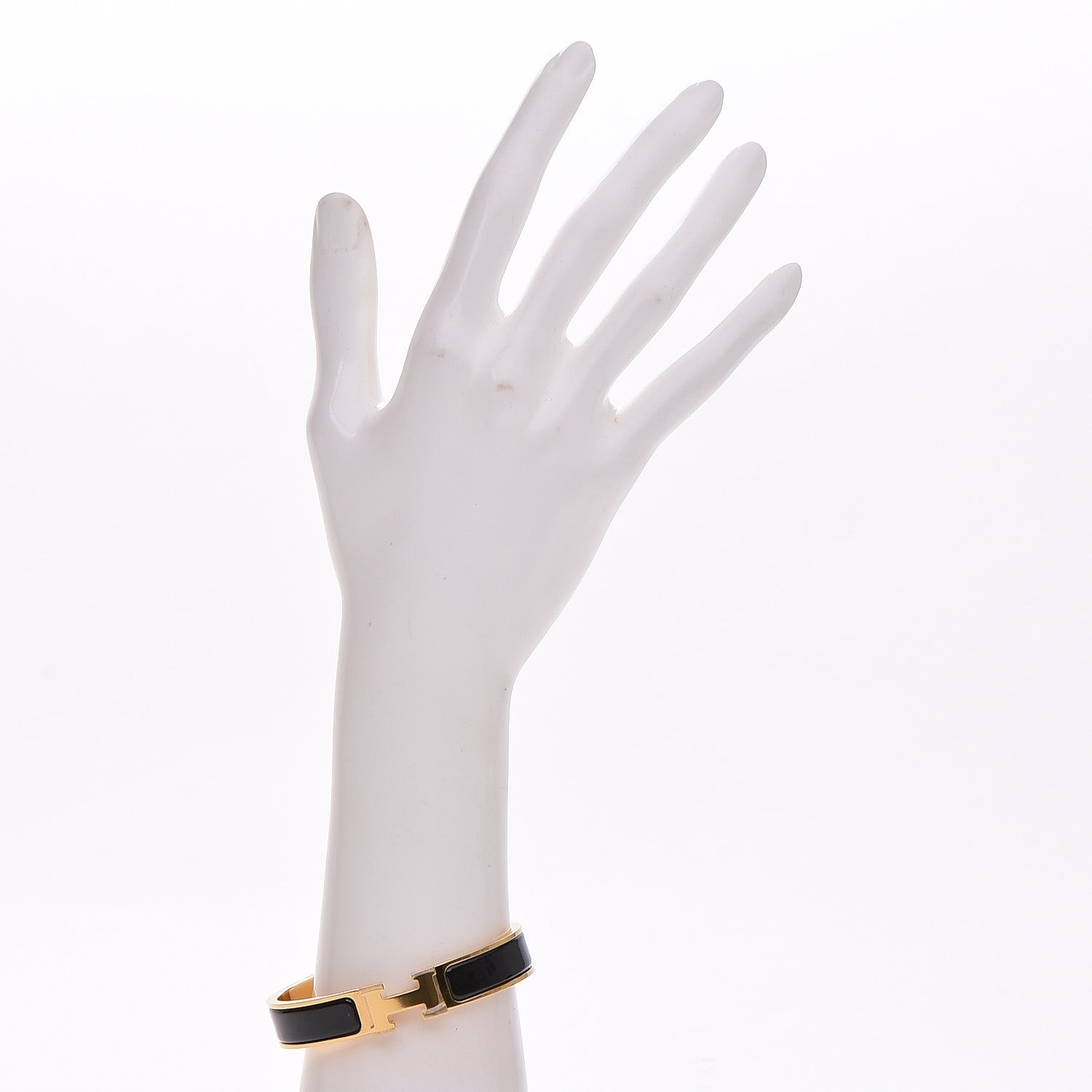 Hermes Enamel Narrow Clic Clac H Bracelet PM Black 2 of 7