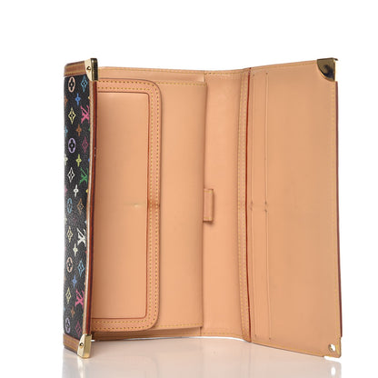Louis Vuitton Monogram Multicolor Porte Tresor International Wallet Black 5 of 14
