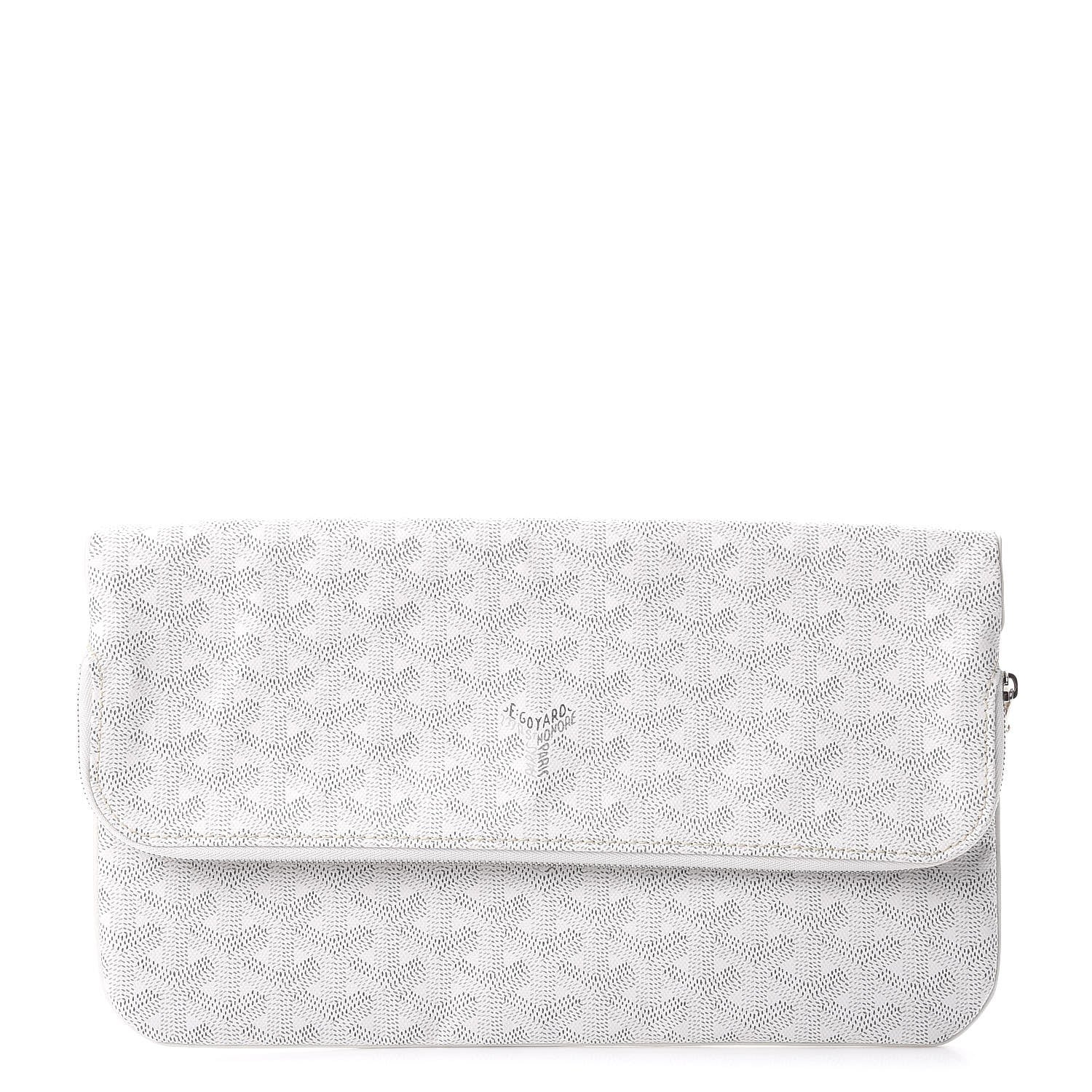 Goyard Goyardine Sainte Marie Soft Clutch White 1 of 8