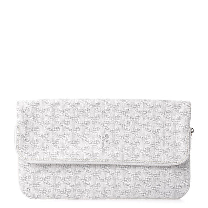 Goyard Goyardine Sainte Marie Soft Clutch White 1 of 8