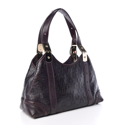 Gucci Calfskin Horsebit Embossed Shoulder Bag Purple 3 of 23