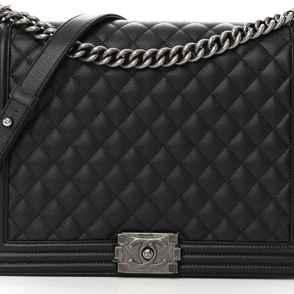 Chanel Caviar Quilted Large Boy Flap Black 8 of 14