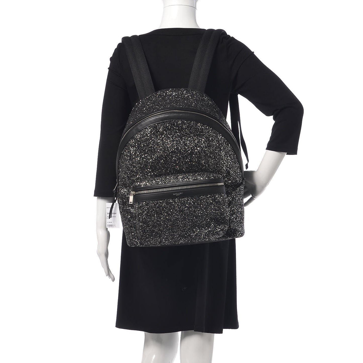 Glitter Canvas City Backpack Gun Metal