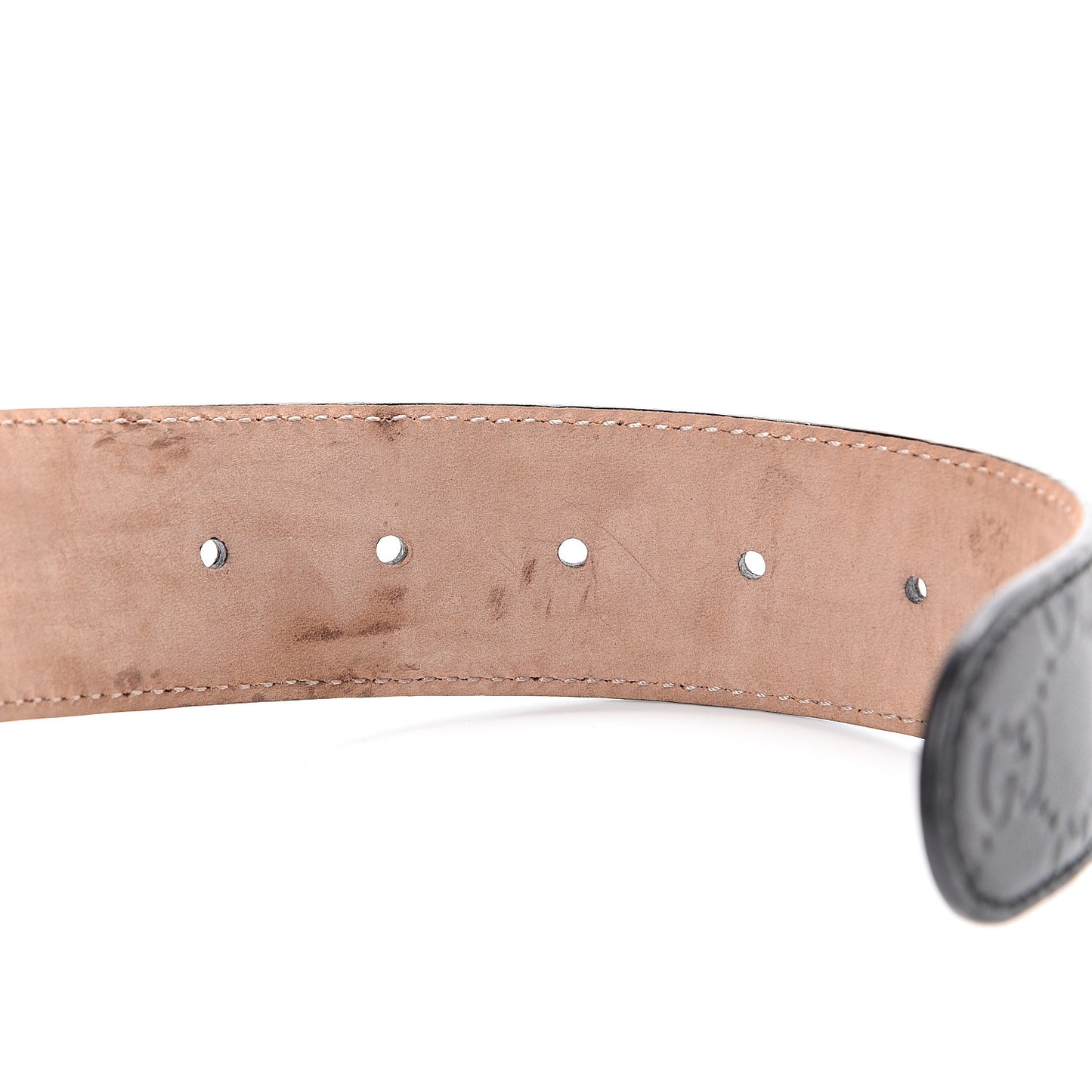 Guccissima Signature Interlocking G 40mm Belt 85 34 Black