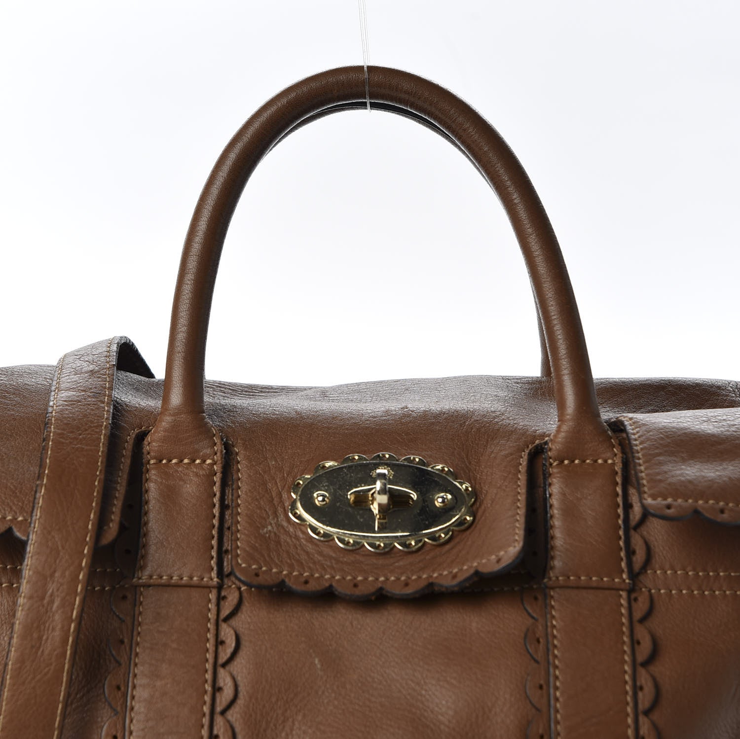 Mulberry Soft Matte Calfskin Small Cookie Bayswater Satchel Oak 12 of 12