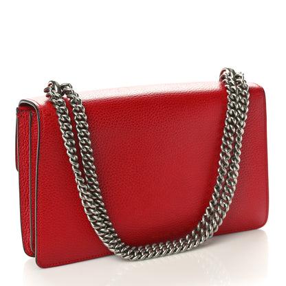 Gucci Dollar Calfskin Swarovski Crystal Small Dionysus Shoulder Bag Hibiscus Red 3 of 11