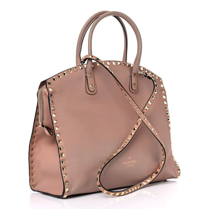 Valentino Garavani Vitello Rockstud Dome Shopper Soft Noisette 4 of 25