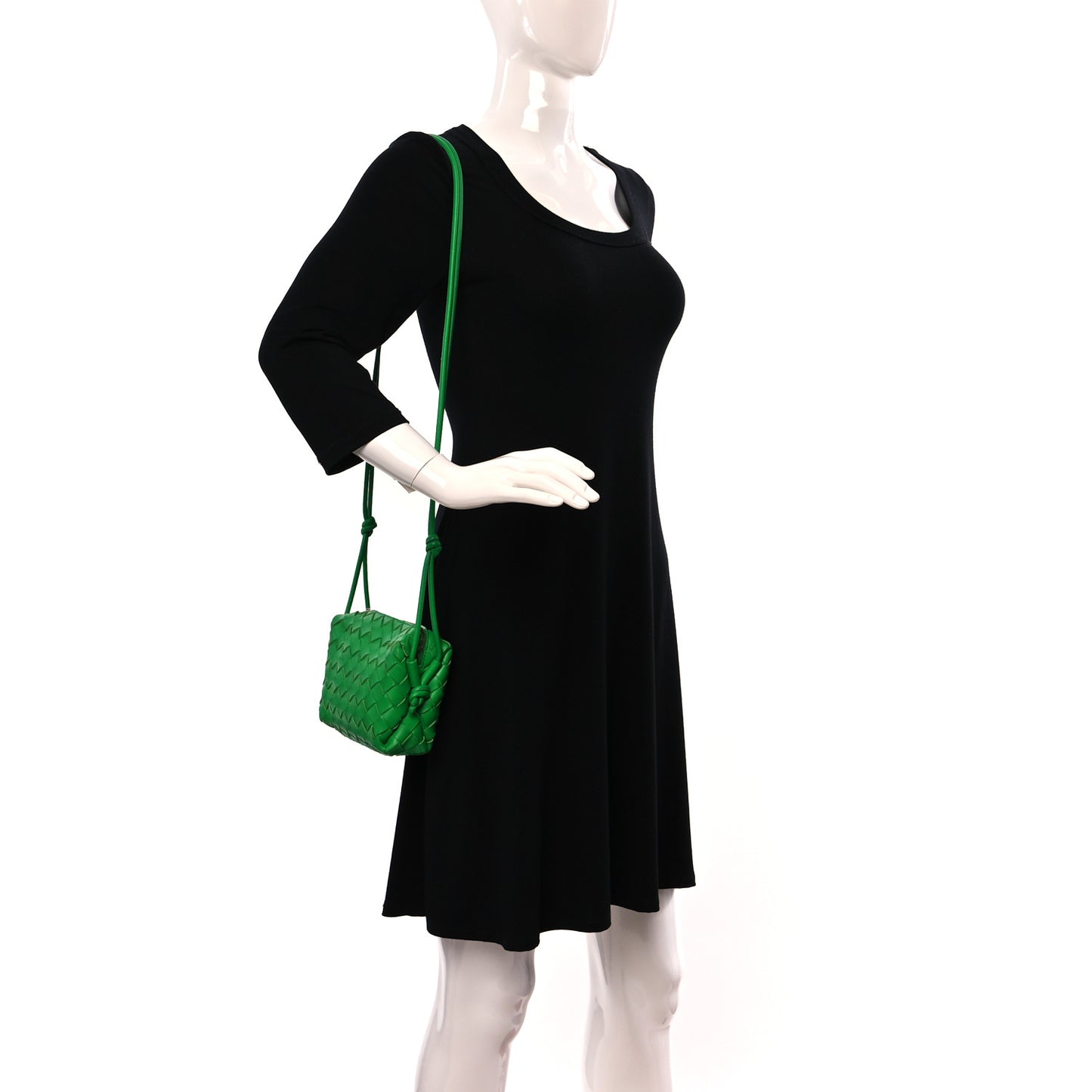 Nappa Intrecciato Mini Loop Camera Bag Parakeet