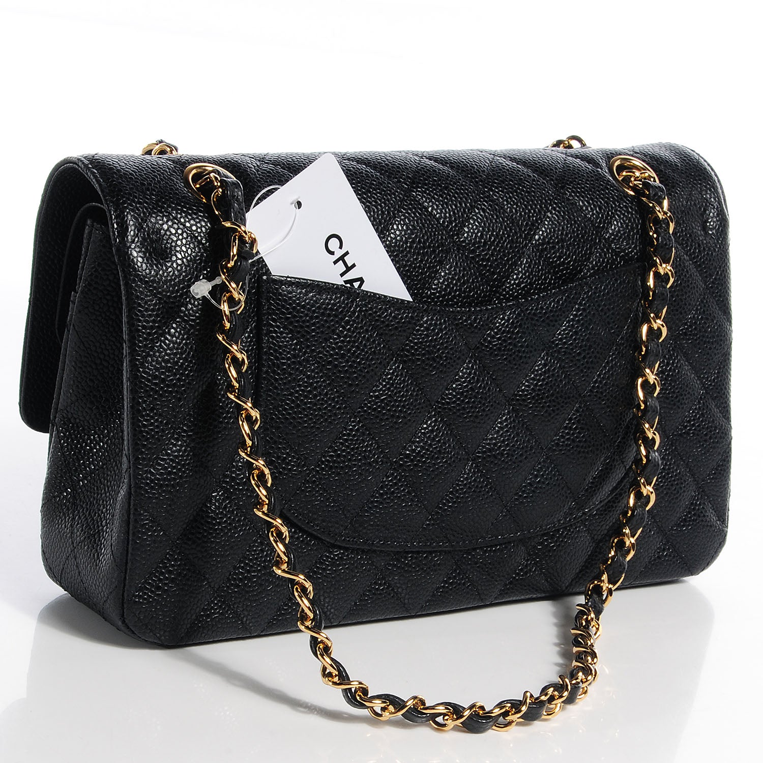 Chanel Caviar Quilted Medium Double Flap Black 3 of 10