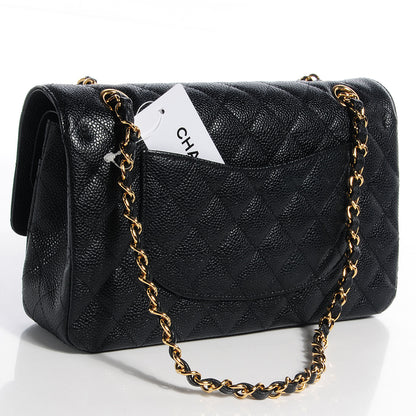 Chanel Caviar Quilted Medium Double Flap Black 3 of 10