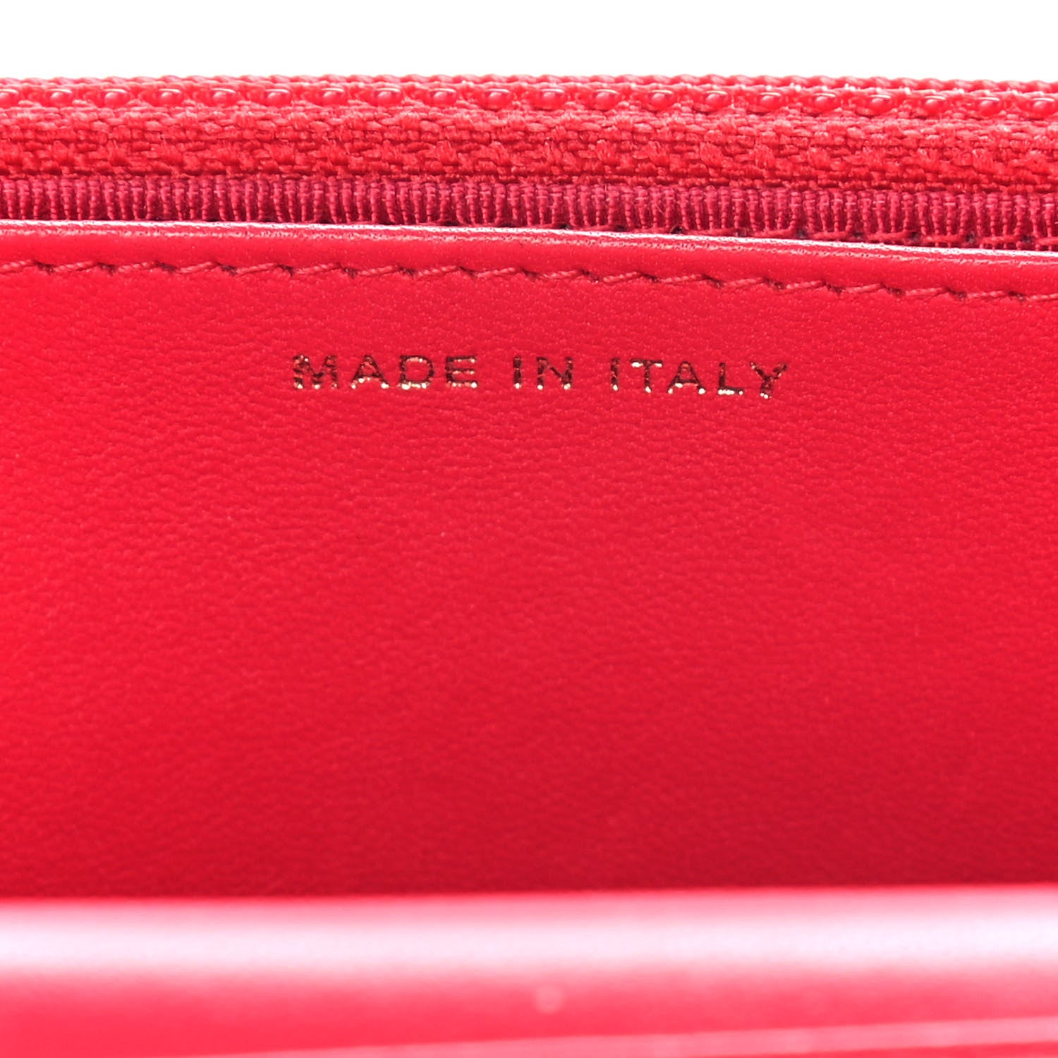 Chanel Lambskin Quilted Wallet On Chain WOC Light Red 6 of 15