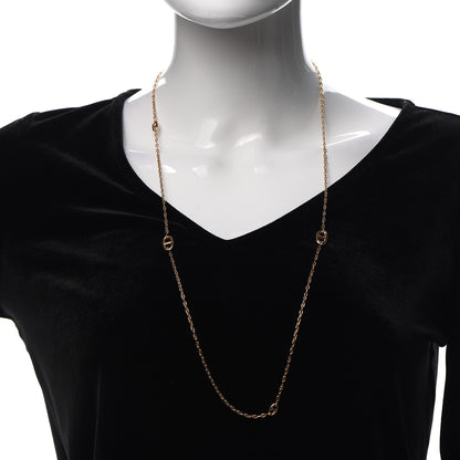 Hermes 18K Rose Gold Chaine d'Ancre Necklace 2 of 5
