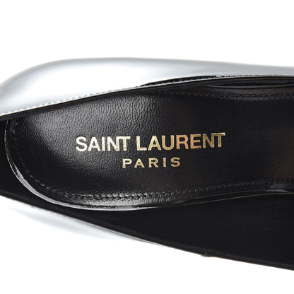 Saint Laurent Patent Calfskin Opyum 110 Pumps 38 Black Gold 6 of 8