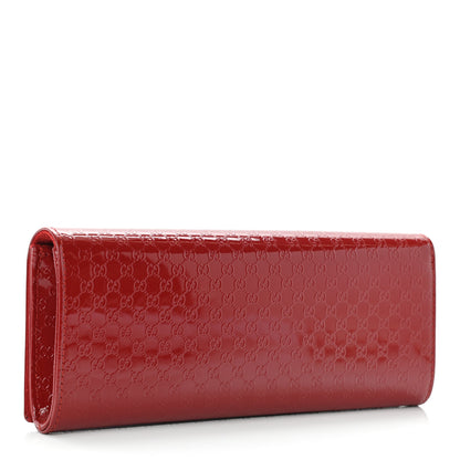 Gucci Patent Microguccissima Small Broadway Clutch Red 3 of 10