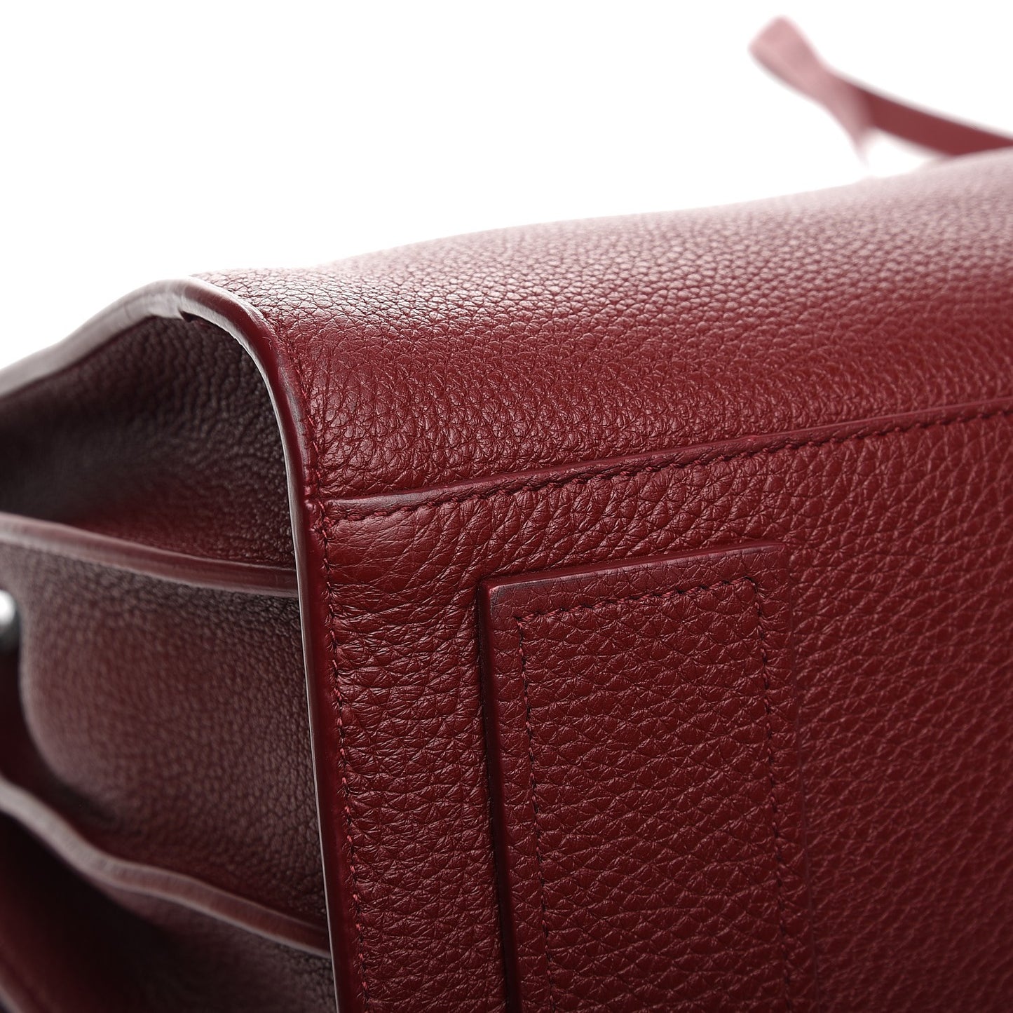 Grained Calfskin Small Supple Sac De Jour Dark Pallisandre