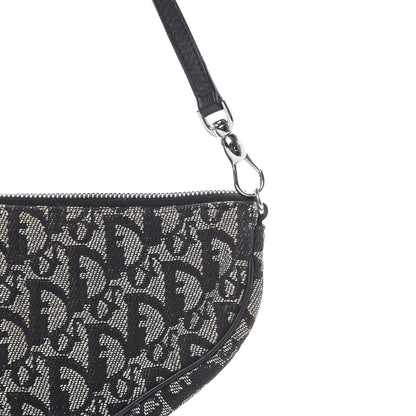 Christian Dior Monogram Mini Saddle Pochette Black 7 of 12