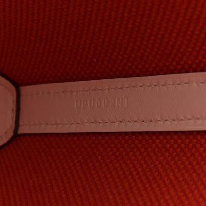 Hermes Swift H Canvas Cabas H En Biais 27 Feu Framboise Nata 7 of 11