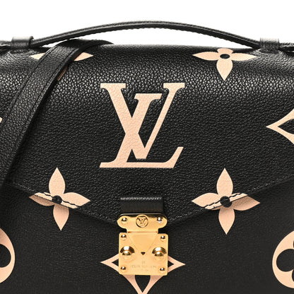 Louis Vuitton Empreinte Monogram Giant Pochette Metis Black Beige 7 of 9