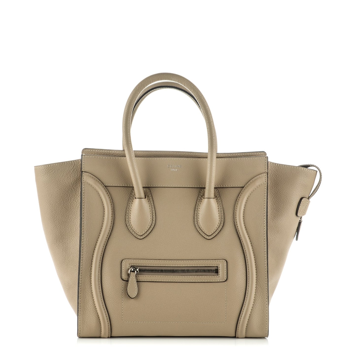 Drummed Calfskin Mini Luggage Dune