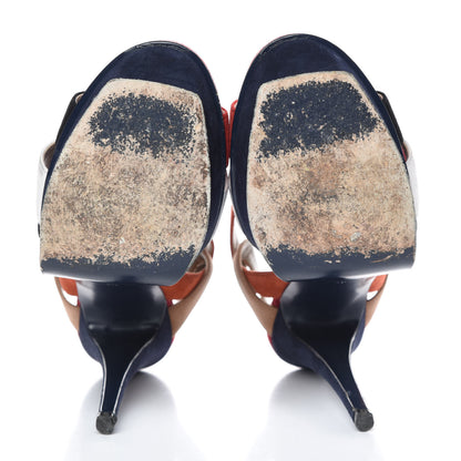 Saint Laurent Suede Tribute 105 Platform Sandals 40 Multicolor 5 of 12