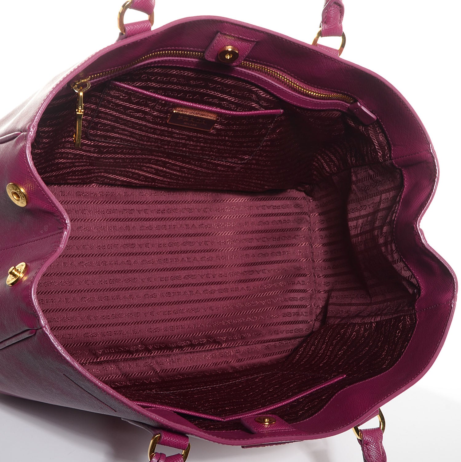 Prada Saffiano Lux Large Tote Ametista 5 of 12