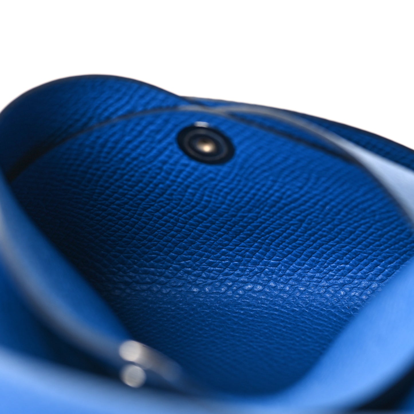 Epsom Calvi Duo Card Case Bleu Zanzibar