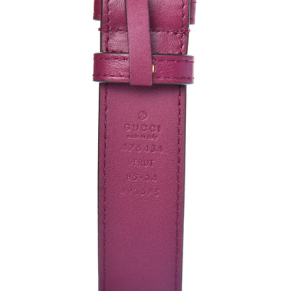 Gucci Velvet Matelasse GG Marmont Belt Bag 85 34 Fuchsia Violet Cyclamen 11 of 12