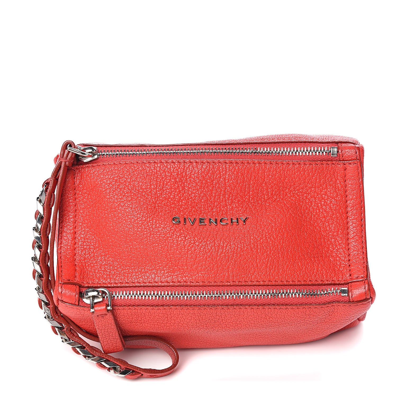 Givenchy Sugar Goatskin Pandora Wristlet Red 1 of 10