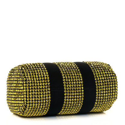 Alexander Wang Mesh Crystal Rhinestone Mini Cruiser Duffle Lemon 3 of 11