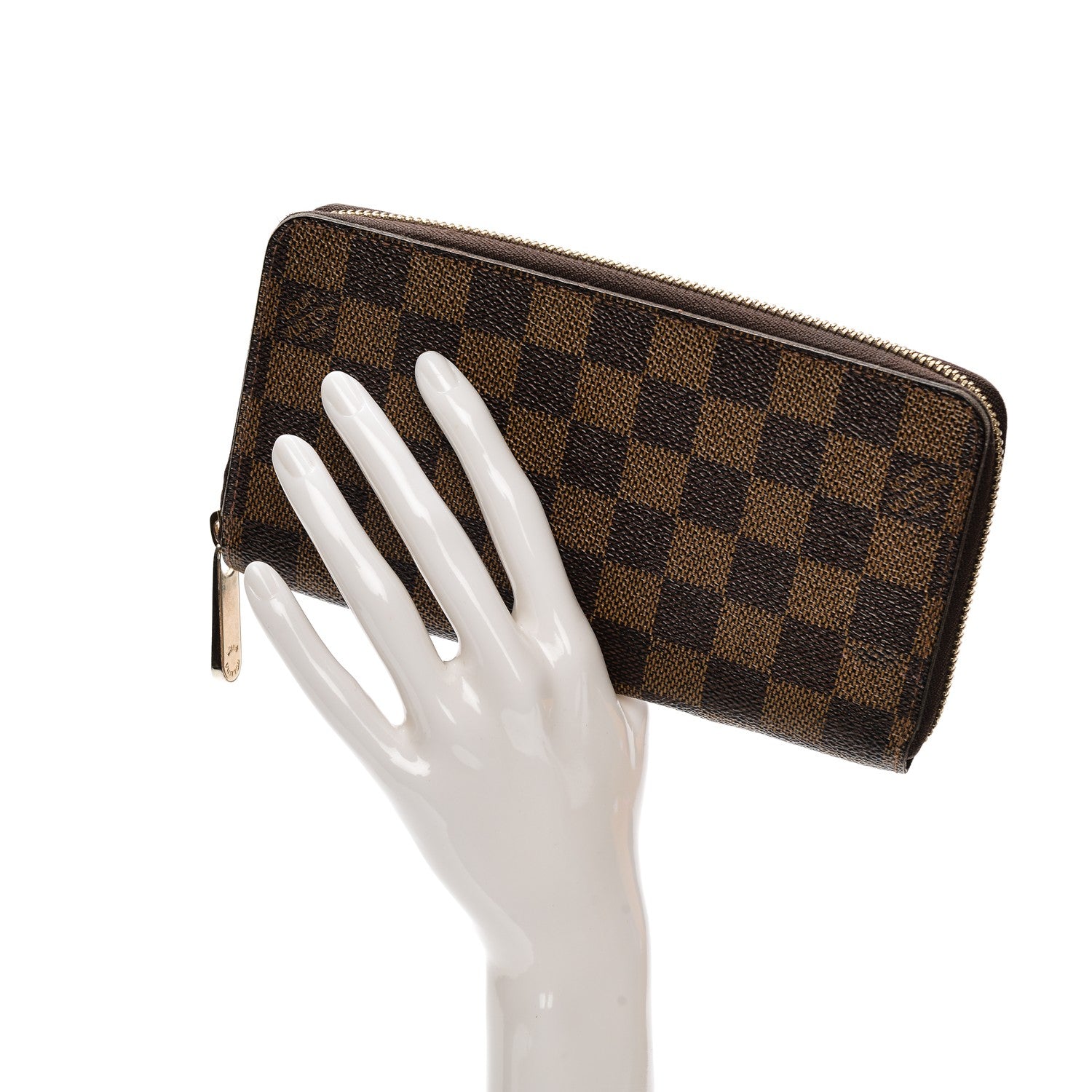 Louis Vuitton Damier Ebene Zippy Wallet 2 of 9