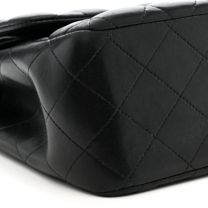 Chanel Lambskin Quilted Jumbo Double Flap Black 9 of 14
