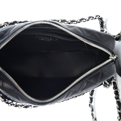 Chanel Lambskin Quilted Camera Case Black 5 of 10