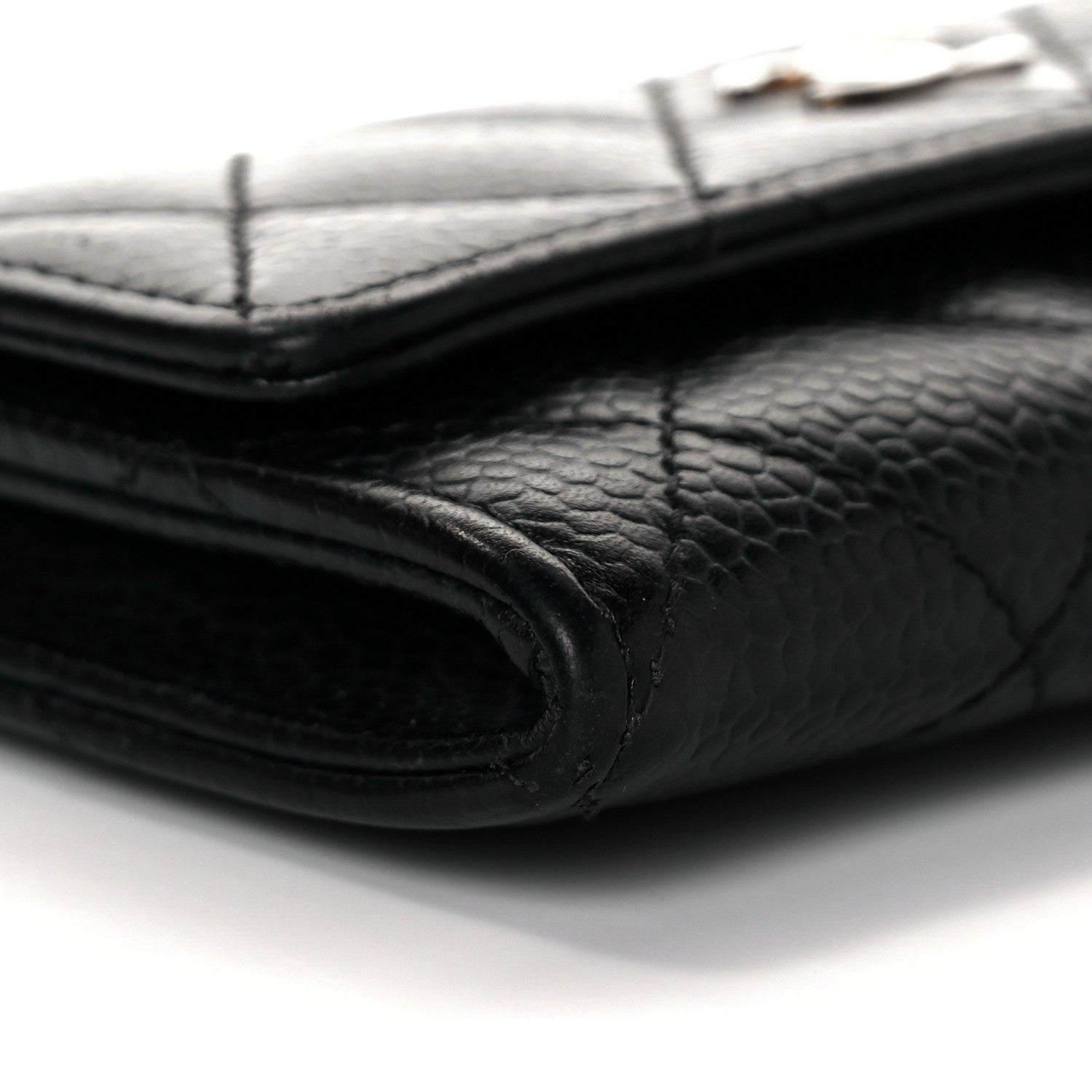 Chanel Caviar Quilted Flap Card Holder Black 7 of 9