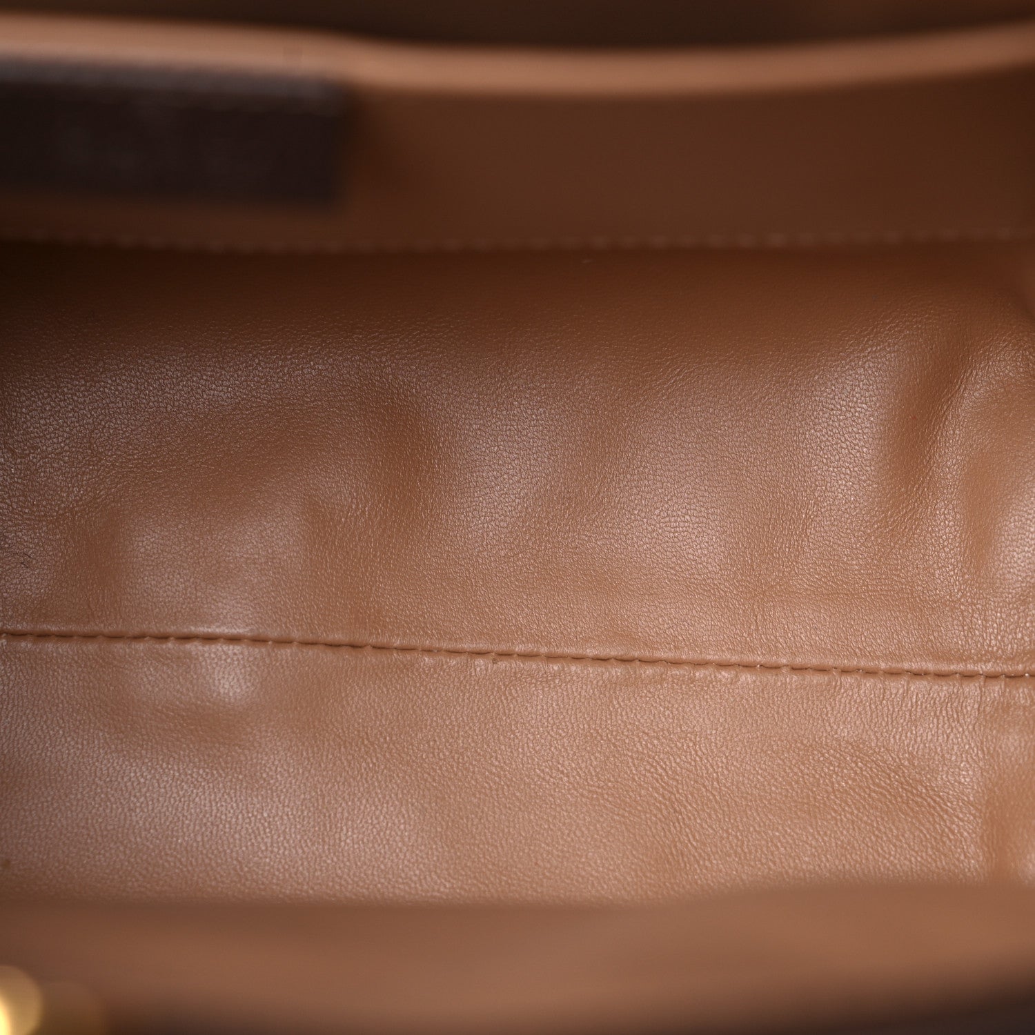 Gucci Monogram Jumbo GG Textured Dollar Calfskin Small Diana Tote Bag Camel Ebony New Acero 15 of 24