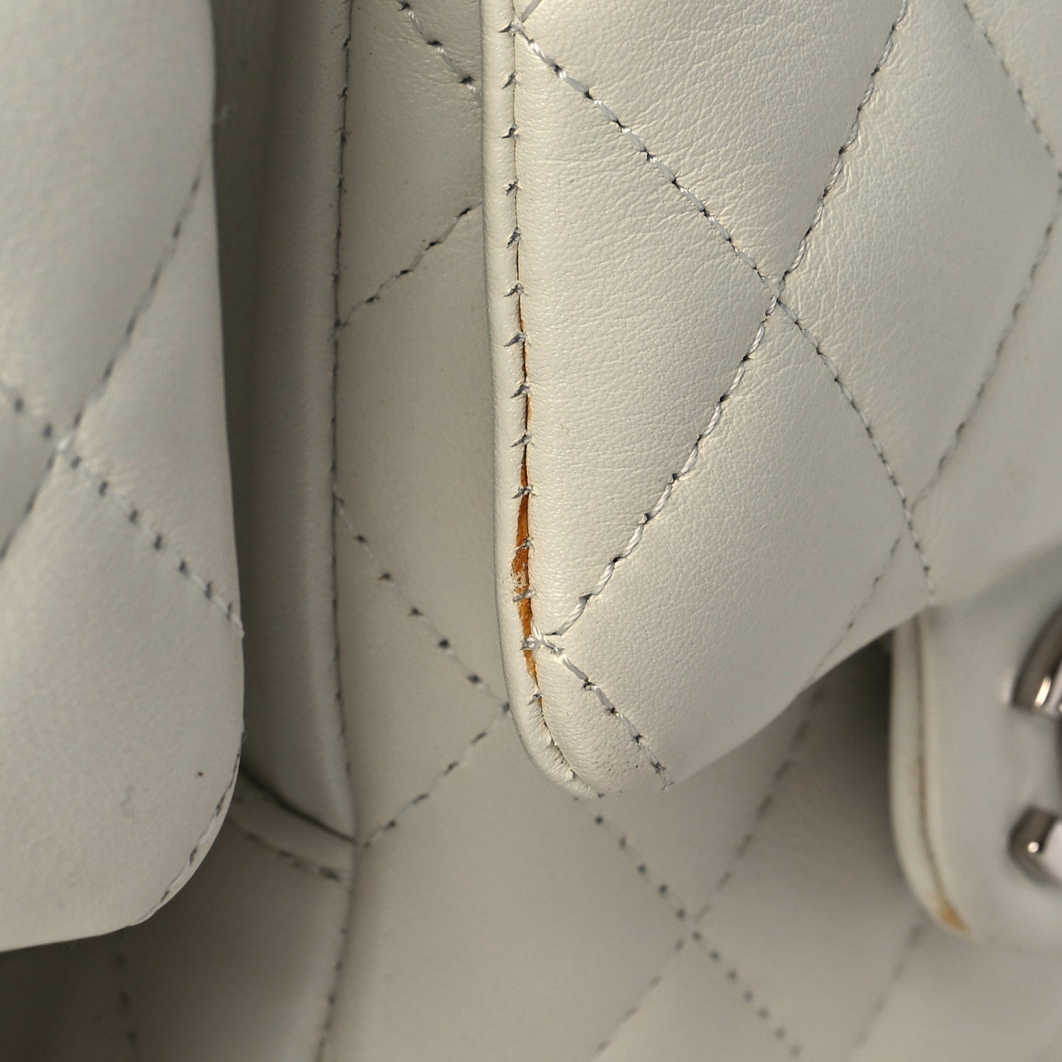 Chanel Calfskin Quilted Large Cambon Multipocket Reporter White 12 of 22