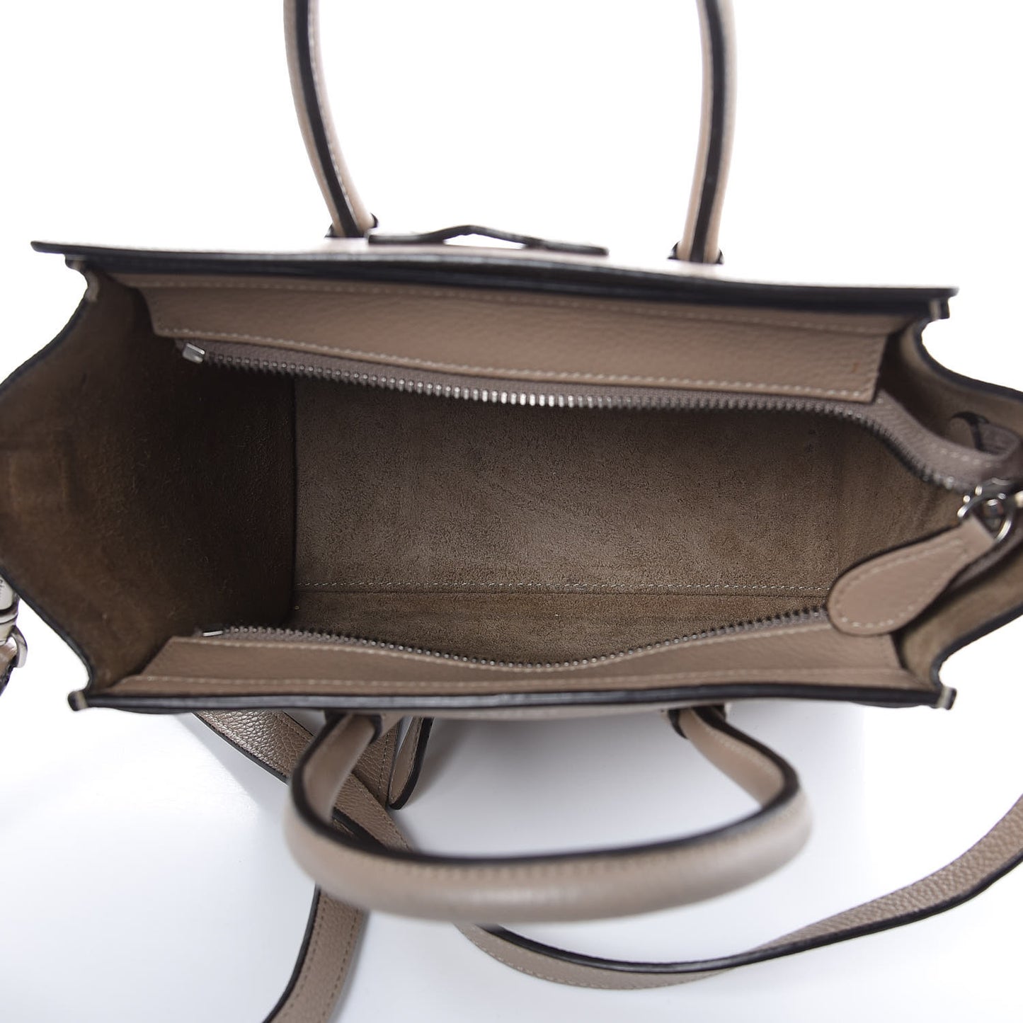 Drummed Calfskin Nano Luggage Dune