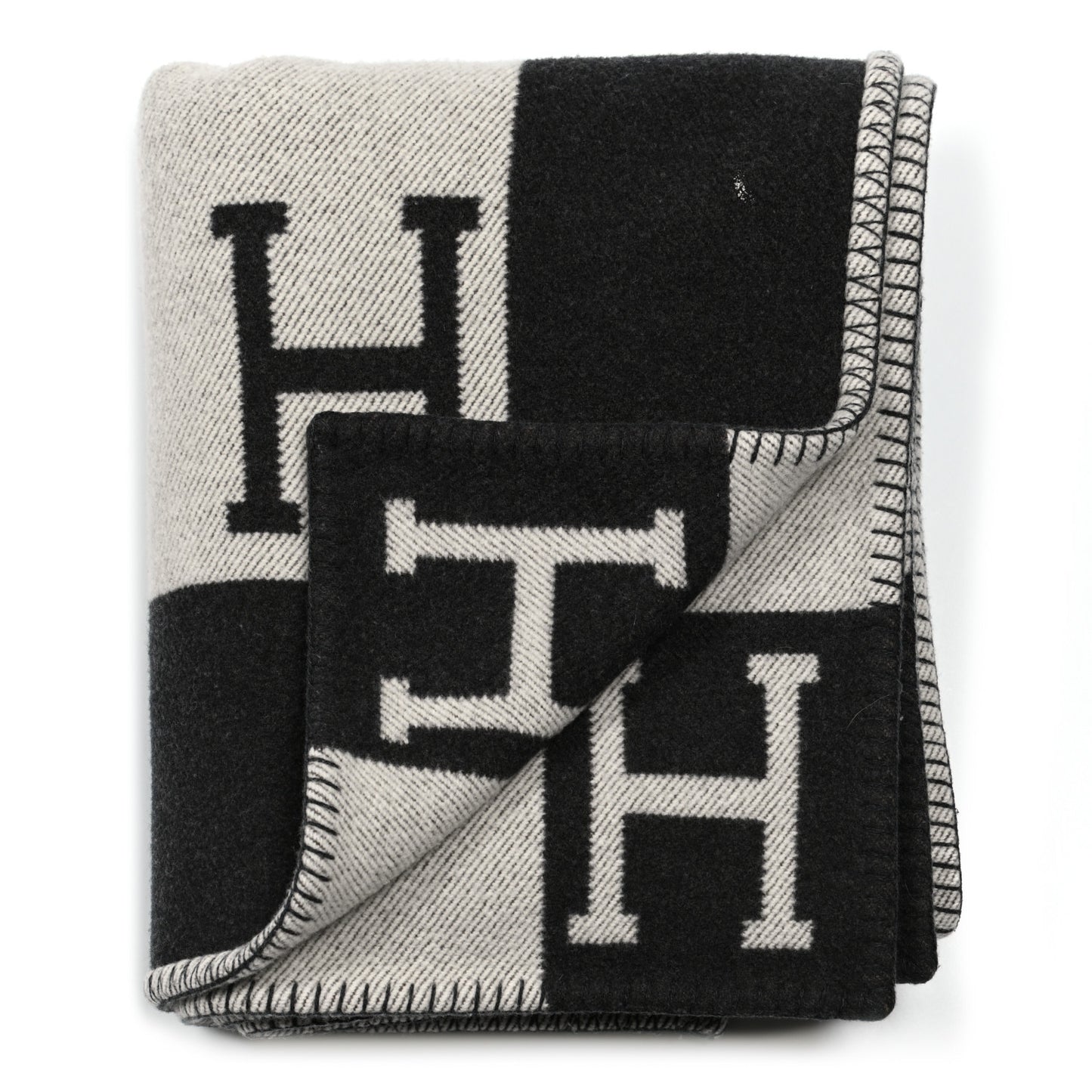 Wool Cashmere Signature Avalon Blanket Black