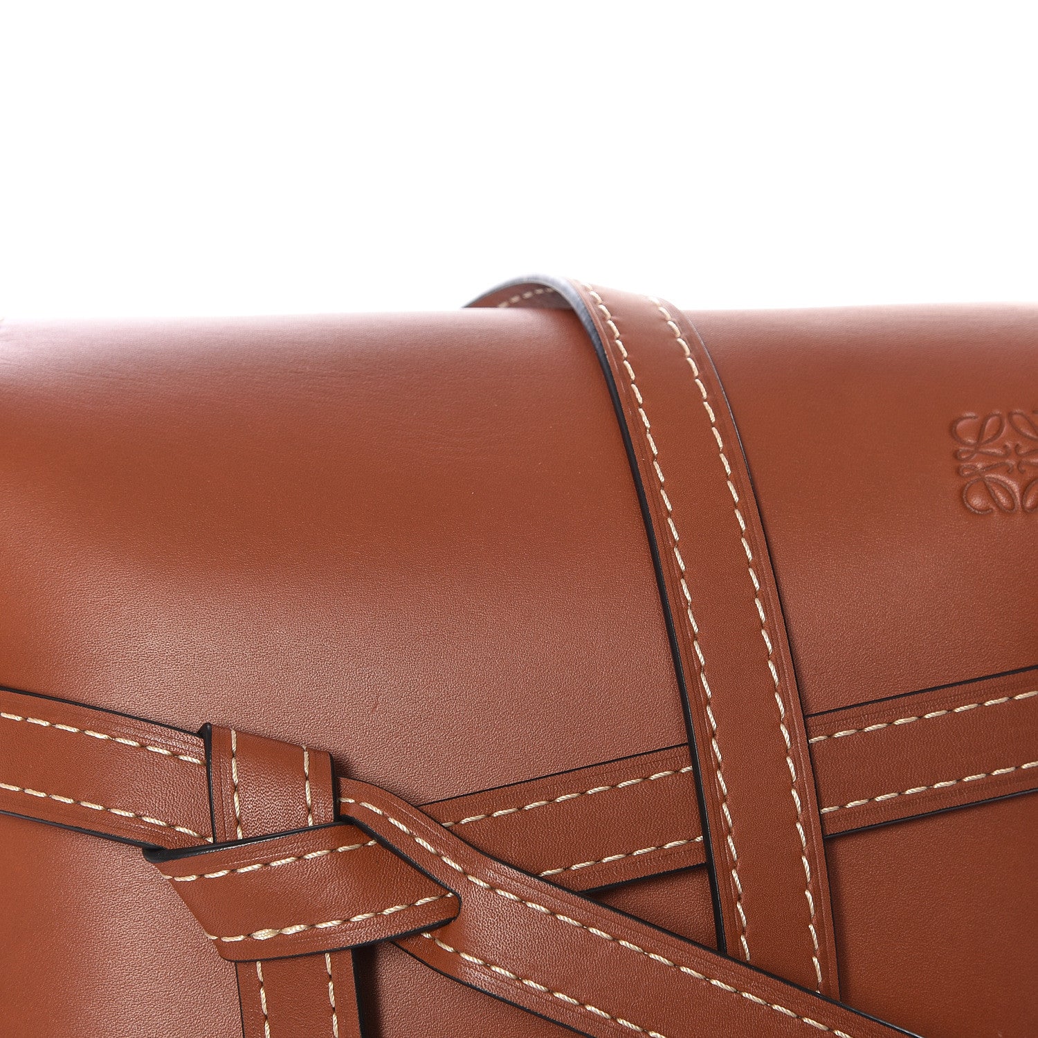 Loewe Calfskin Small Gate Crossbody Bag Rust 10 of 10