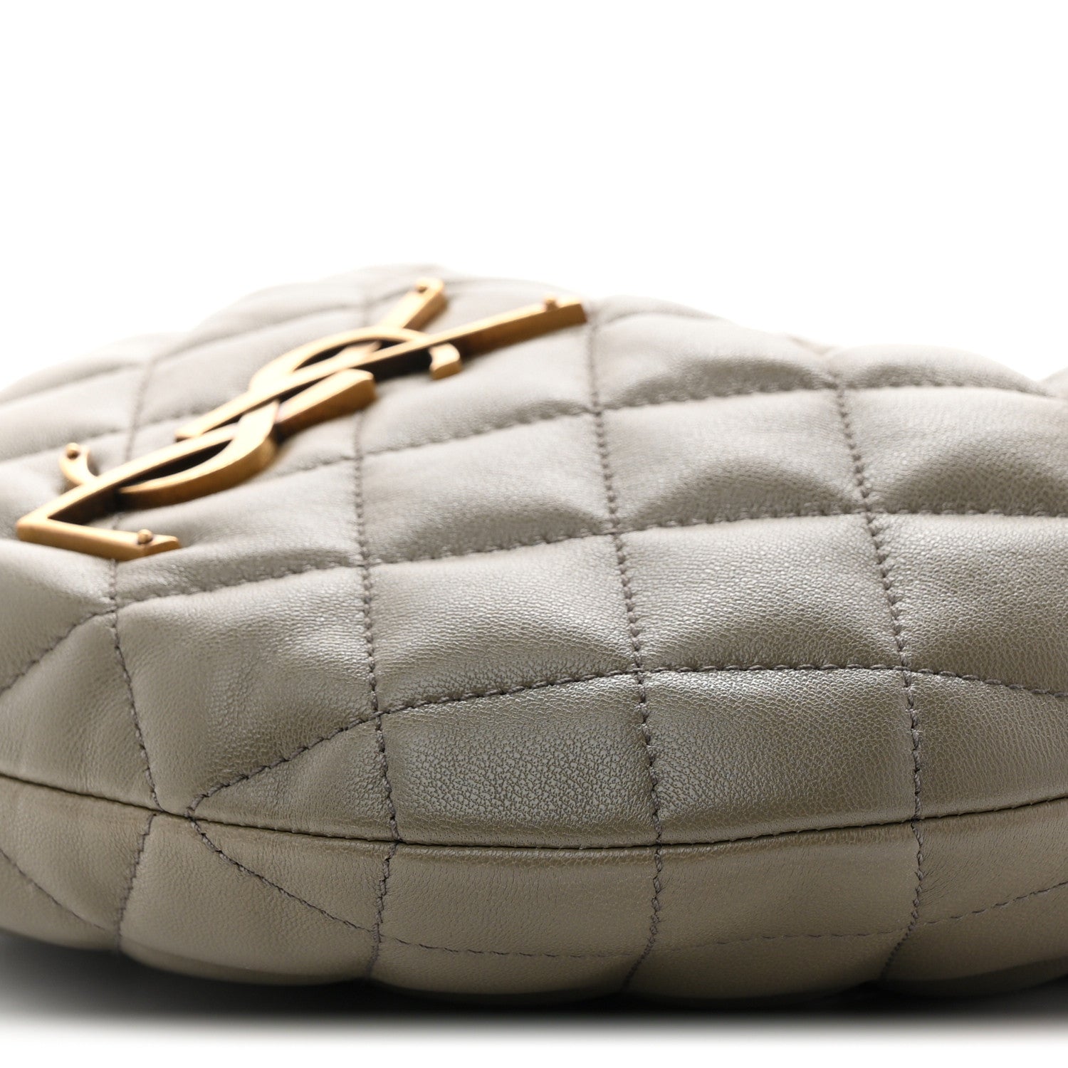 Saint Laurent Lambskin Quilted Icarino Bag Dark Strong Moss 9 of 9