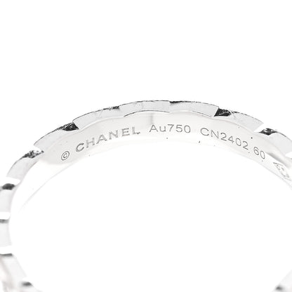 Chanel 18K White Gold Diamond Mini Coco Crush Ring 60 9 4 of 6