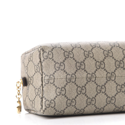 Gucci Soft GG Supreme Monogram Calfskin Medium Ophidia Cosmetic Case Beige Ebony New Acero 5 of 9