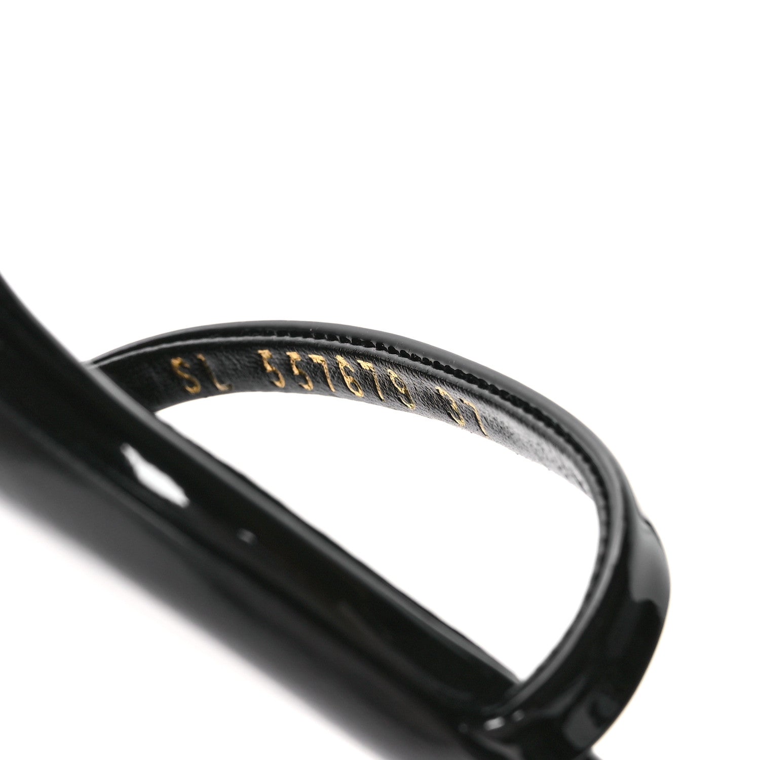 Saint Laurent Patent Calfskin Opyum 85 Sandals 37 Black 8 of 10